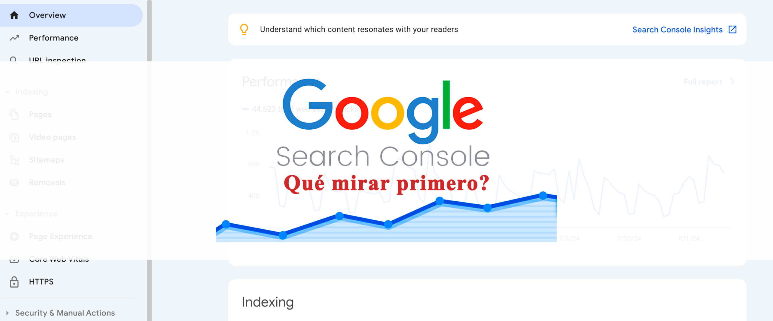 Qué mirar primero en Google Search Console