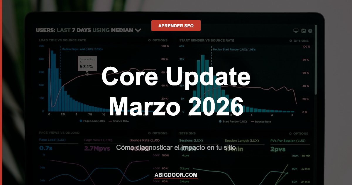 Cómo saber si el Core Update de marzo 2026 afectó tu sitio: guía paso a paso