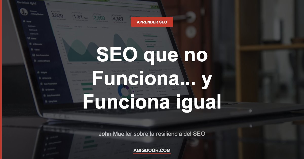 Gráfico de rankings estables representando la resiliencia del SEO según John Mueller