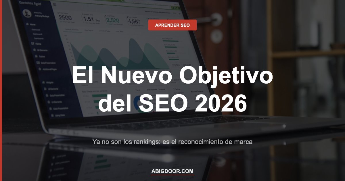 Gráfico representando el nuevo objetivo del SEO: reconocimiento de marca