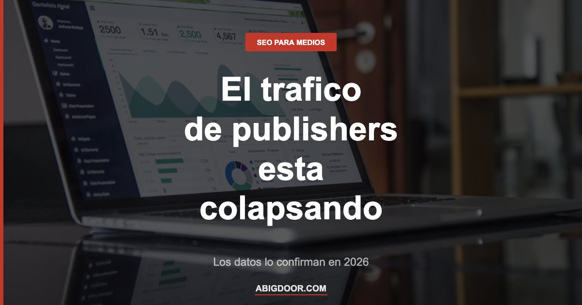 Trafico habitual de publishers colapsando