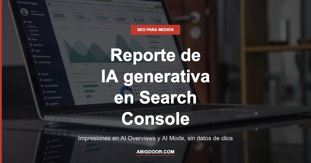 Reporte de IA generativa en Search Console