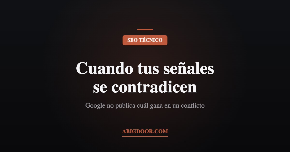 Cuando tus señales se contradicen