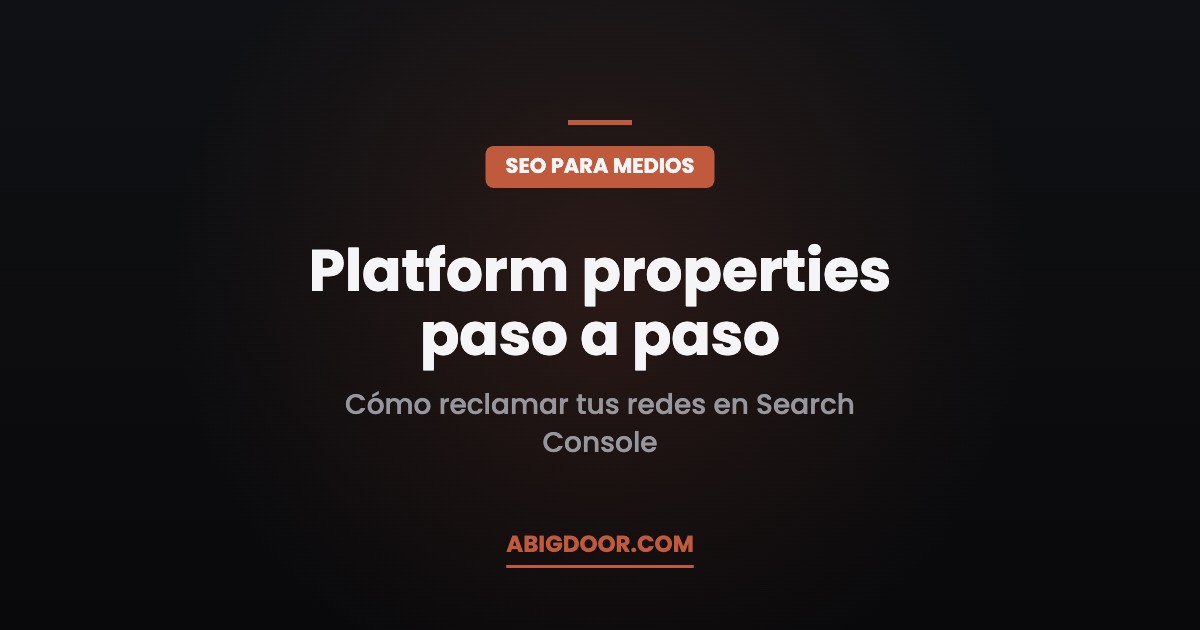Platform properties paso a paso