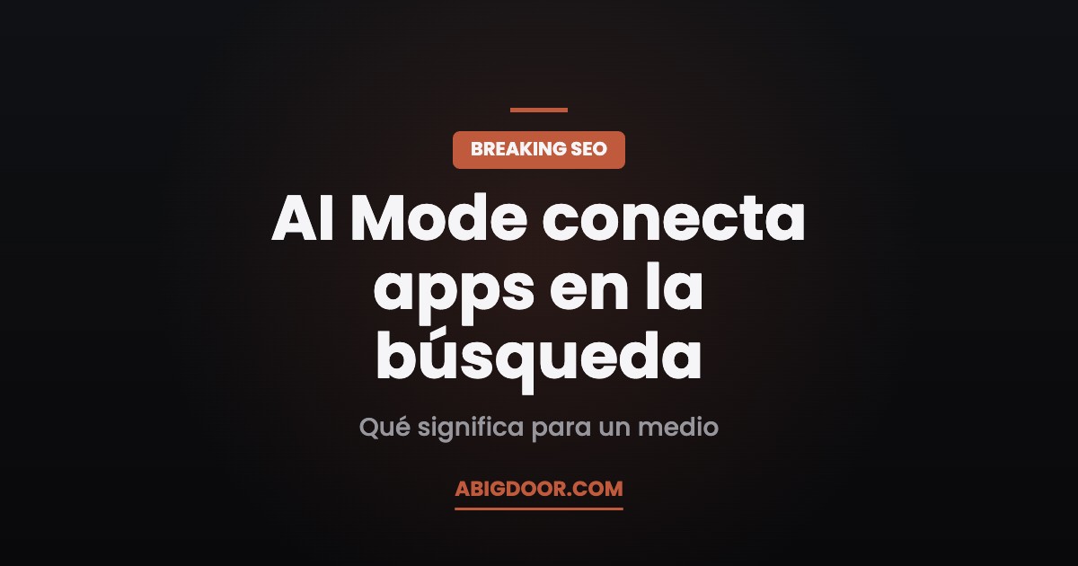 AI Mode conecta apps en la búsqueda