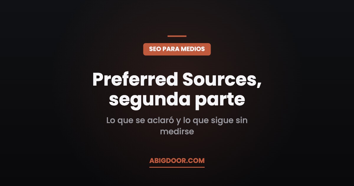 Preferred Sources, segunda parte