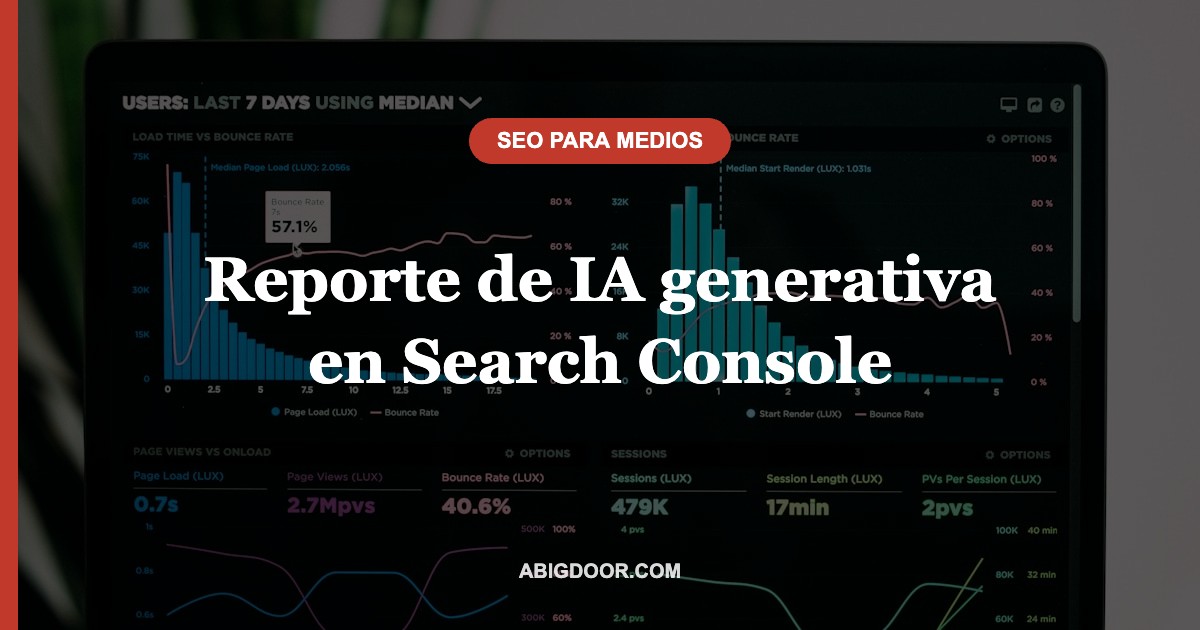 Reporte de IA generativa en Search Console